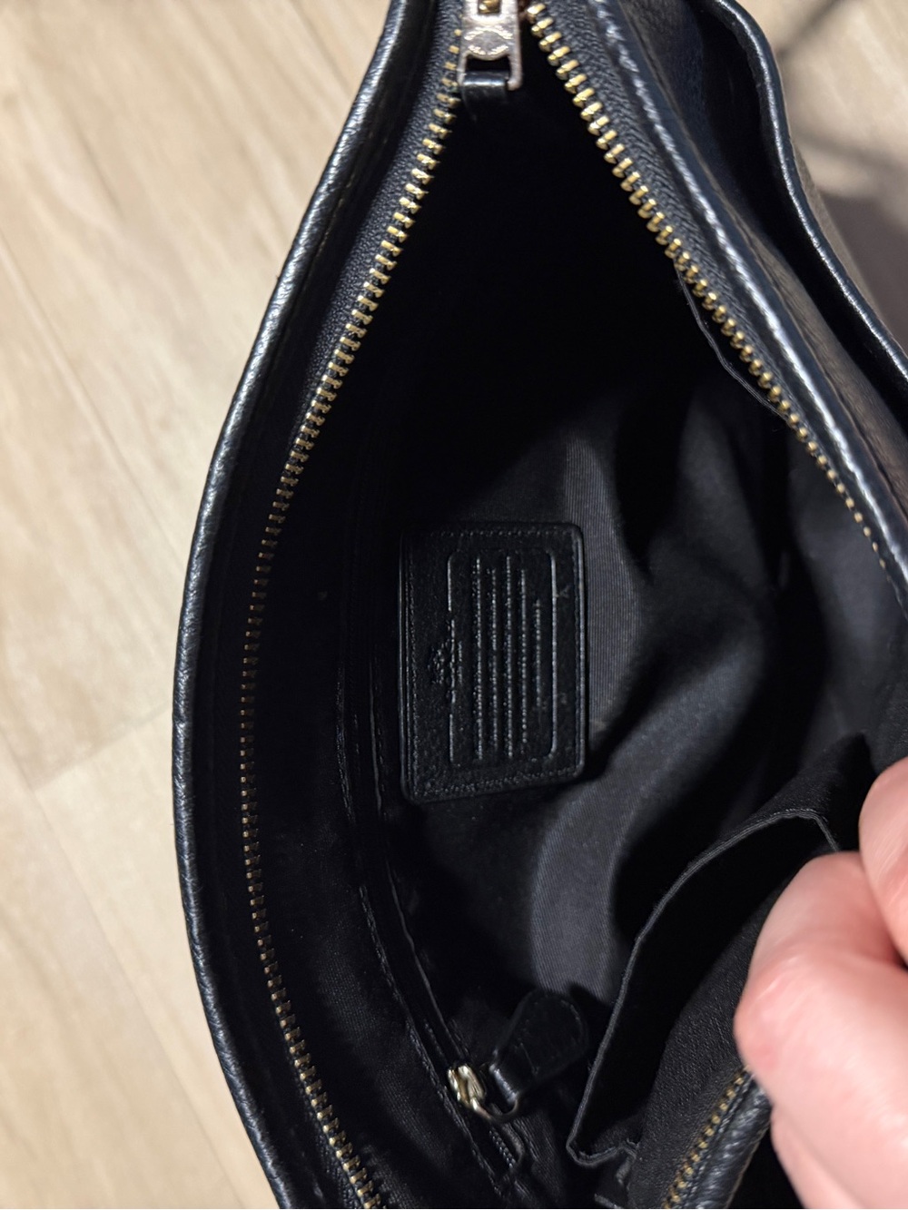 Coach New York Pebbled Leather Black Crossbody/Shoulder Bag Authentic - Picture 13 of 13